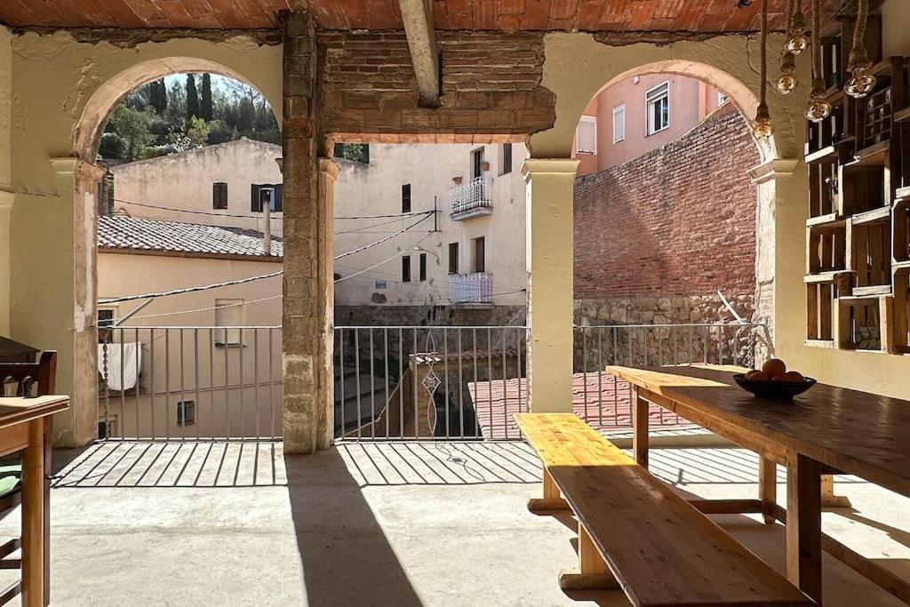Habitacion Roca Foradada En Casa Cami De Les Aiguees Monistrol De Montserrat Kültér fotó