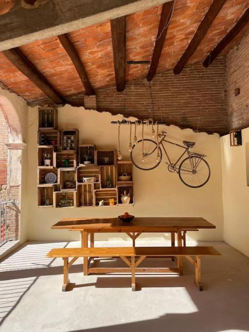 Habitacion Roca Foradada En Casa Cami De Les Aiguees Monistrol De Montserrat Kültér fotó